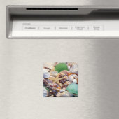 Coquillages Starfish & Beach Verre Magnet (In Situ (Lave-vaisselle))