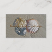 Coquillages sur le Beach Carte de visite (Dos)