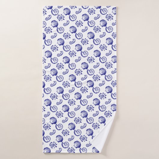 Coquillages Symboles de plage (Serviette de bain)