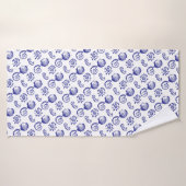 Coquillages Symboles de plage (Serviette de bain)