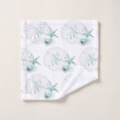 Coquillages Turquoise (Gant de toilette)