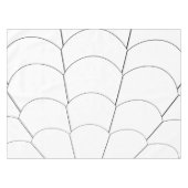 Coquille Art Déco Design Nappe Noire Et Blanche (Devant (Horizontal))