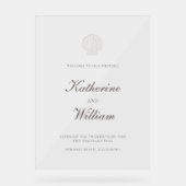 Coquille marine côtière Mariage officiel Bienvenue (Recto)