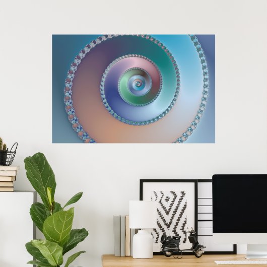 Coquille maritime - Poster fracturé (Bureau à domicile)