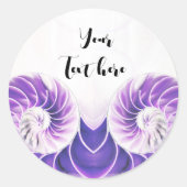 coquille nautilus coquille autocollant Fibonacci (Devant)