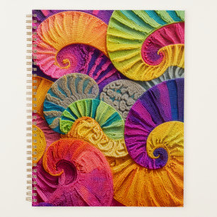 Coquilles chromatiques : Mosaïque spirale vibrante