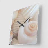 Coquilles de mer, plage d'été Horloge tropicale ex (Angle)