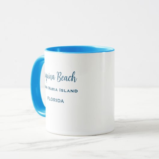 Coquina Beach Florida Coffee Mok (Voorkant links)