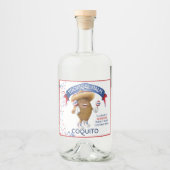 Coquito Coconut Maracas Likeurfles Etiket (Voorkant)