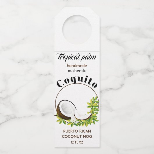 Coquito Coconut Tropical Fruit Flessenhanger (Voorkant)