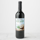 Coquito Coconut Tropical Wijn Etiket (Voorkant)