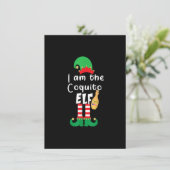 Coquito ELF Funny Puerto Rico Matching Kerstmis B Kaart (Staand voorkant)