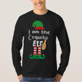 Coquito ELF Funny Puerto Rico Matching Kerstmis B T-shirt (Voorkant)