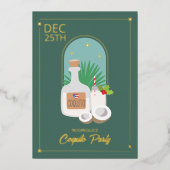 Coquito Fête Foil Invitation (Recto)