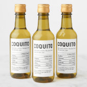 Coquito Information nutritionnelle Faits Étiquette (Bouteilles)