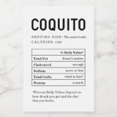 Coquito Information nutritionnelle Faits Étiquette (Étiquettes simples)
