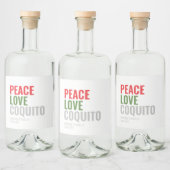 Coquito moderne Noël Boire Étiquette de vin (Bouteilles)