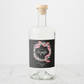Coquito Noël Wreath Wine Étiquette (Devant)