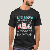 Coquito Puerto Rico Lelijke Navidad Boricua T-shirt (Voorkant)