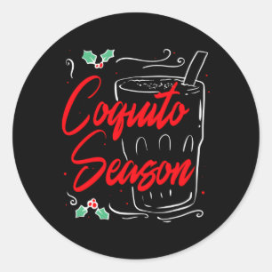 Coquito Seizoen Lelijke Puerto Ricaanse Latino Ronde Sticker
