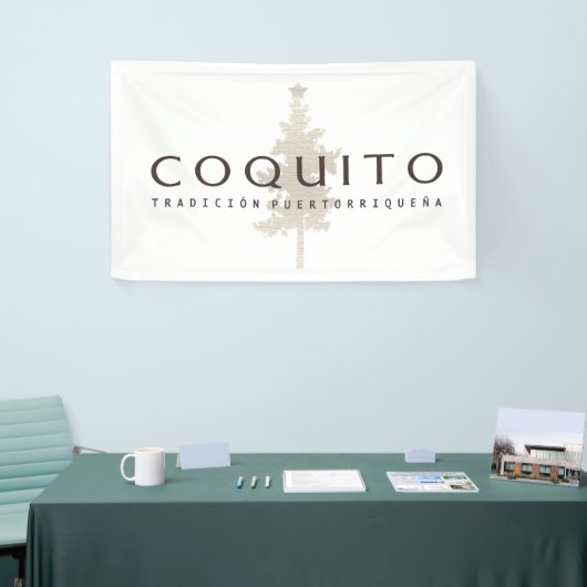 Coquito Tradicion Puertorriquena Advertise Spandoek