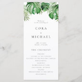 CORA Tropical Beach Bestemming Trouwprogramma Programma (Voorkant)