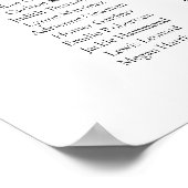 CORA Tropische Waterverf Palm Leaf Seating Chart Poster (Hoek)