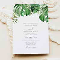CORA Tropische Waterverf Palm Leaf Wedding