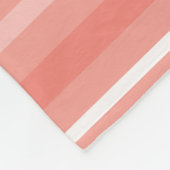 Coraalstrepen Fleece Deken (Hoek)