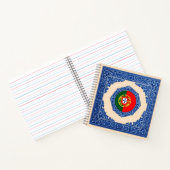 Coração Luso : Journal Carrelé avec Drapeau (Intérieur)