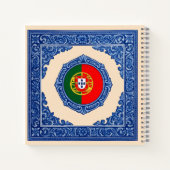 Coração Luso : Journal Carrelé avec Drapeau (Dos)