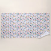 Corações em aquarela strandlaken (Voorkant)