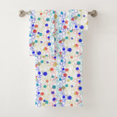 Corail bleu Aqua Lime Cercles verts Points (En situation)