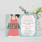 Corail bleu Holiday Carte de recette Invitation d' (Debout devant)