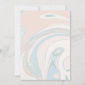 Corail bleu Invitation Abstraite (Dos)