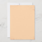 corail bleu marine marine invitations de mariage (Dos)