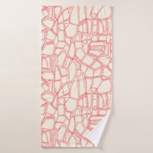 corail BRISÉ blanc (Serviette de bain)