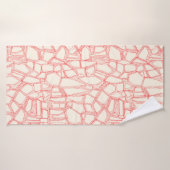 corail BRISÉ blanc (Serviette de bain)