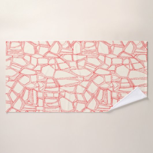 corail BRISÉ blanc (Serviette de bain)