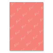 Corail | Carte de mariage simple et élégante (Dos)