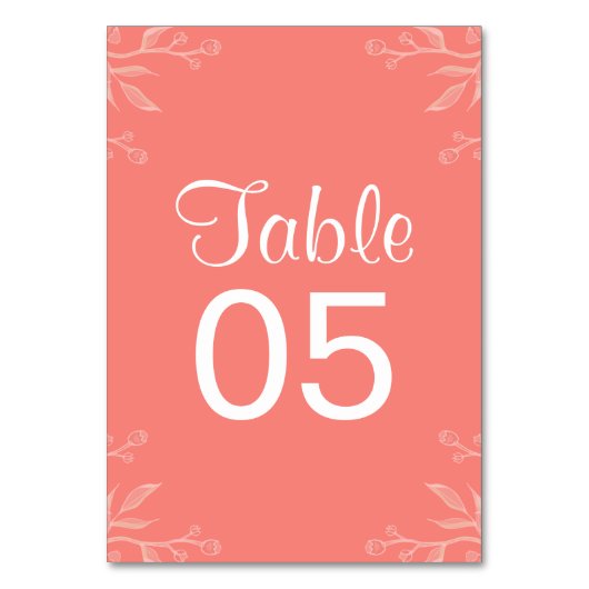 Corail | Carte de mariage simple et élégante (Par défaut)