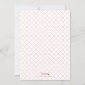 Corail clair rose Cursive Joyeuse photo de vacance (Dos)