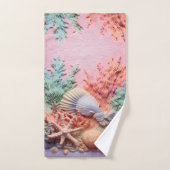 Corail, Coquillages, Plage, Océan (Serviette à main)