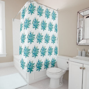 Corail Côtier Coral Reef Motif Douche rideau