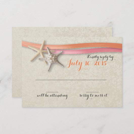 Corail de poisson et de ruban et réponse rose (Devant / Derrière)