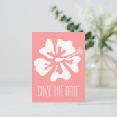 Corail enregistrer la date carte postale avec fleu (Debout devant)