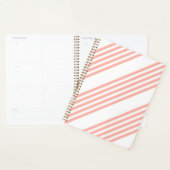 Corail et blanc cinq bandes motif (Devant avec enveloppe)