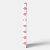 Corail et blanc pois Coque-Mate coque iphone (Verso / Droite)