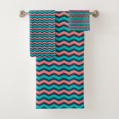 Corail et Chevron Turquoise (En situation)