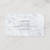 Corail et marbre Moderne Carte de visite professio (Dos)